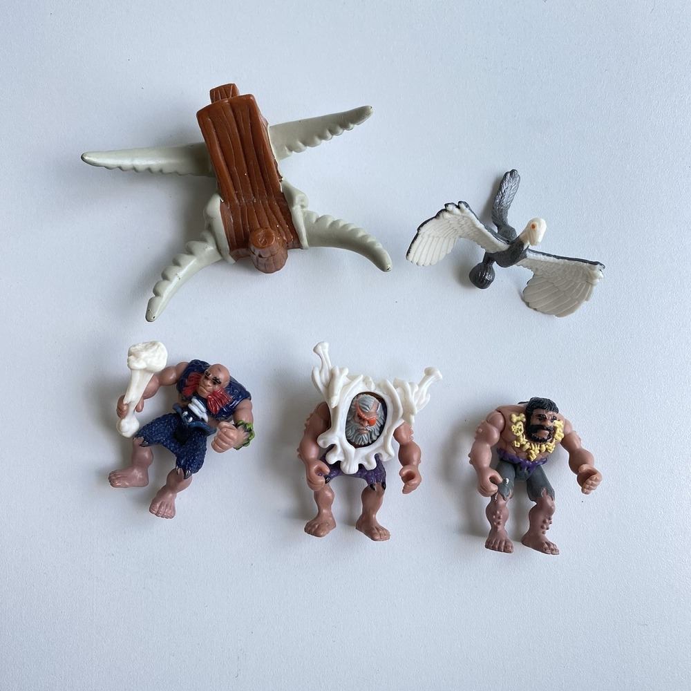 Imaginext RAZOR DINOSAUR Cavemen Lot SADDLE T-Rex‎ Bird Caveman Fisher Price